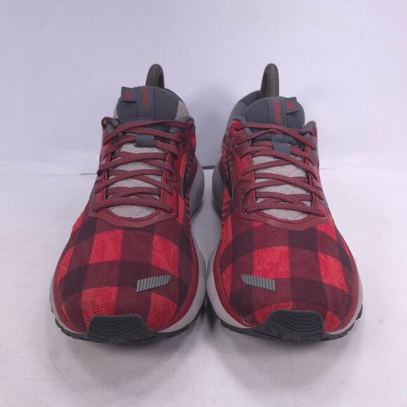 Brooks Ghost 12 Athletic Lace Up Running Shoe Womens Size 7.5 1203051B686 Red - Picture 2 of 10